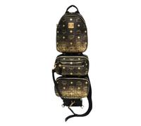 MCM Pre-owned - Pre-owned Triple Body Bag - Homme - Pre-owned - Brun - Taille: ONE Size