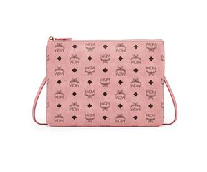 MCM - Sac bandoulière en toile monogramme - Femme - Sacs - Rose - Taille: ONE Size