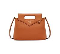 Mcm - Sac à Bandoulière Soft Diamond en Cuir Grainé - Femme - Sacs - Orange - Taille: ONE Size