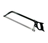 MCM service Scie à boucher professionnelle en acier inoxydable 435 mm, fabriquée en Italie avec lame rectangulaire en acier inoxydable et poignée en plastique pour une prise sûre