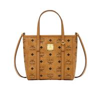 MCM - Toni Top-Zip Shopper en Visetos - Femme - Sacs - Brun - Taille: ONE Size