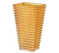 MCMCNCUIU Crystal Vase, Large Crystal Vases for Flowers, Large Flower Vase, Modern Amber Vases for Living Room, Bedroom, Kitchen, Dining Table, Mantle, Wedding, 11 inches
