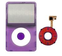 MCMConcepts Plaque frontale pour iPod Classic 6e 7e avec molette cliquable | Modèles 80 Go, 120 Go et 160 Go • Plastique • Boîtier fin ou épais