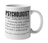 McMug - Définition du psychologue - Tasse amusante en céramique de psychologie, 38 ml.