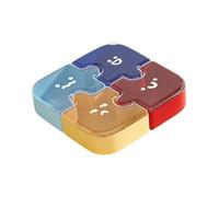 MCMUZKZS Assiette à Fruits, Bols à Apéritif, Plateau à Hors-d'œuvre, 4 Compartiments