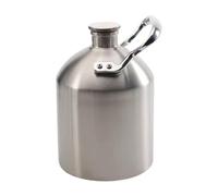 MCMUZKZS Beer Keg Growler En Acier Inoxydable 304 Conception Portable à Poignée Unique Stockage Efficace Des Boissons Fermentées Refroidissement Rapide Adapté, 2 L