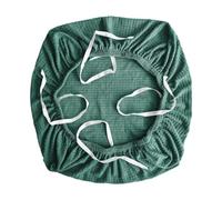 MCMUZKZS Housse de Chaise Bureau Extensible Protection Siège Réutilisable Velours Polyester Spandex Convient à Étude Bureau, Vert foncé