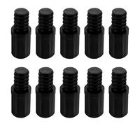 MCMUZKZS Manche de Rechange pour Raccord Fileté pour Accessoires de Balai à Franges, 19 Mm Noir 10pcs