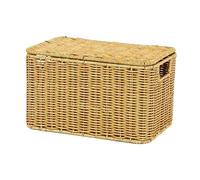 MCMUZKZS Panier Tressé, Panier de Rangement pour Petits Objets, Grande Capacité, Panier Décoratif pour Bureau, Maison, Cuisine, Bureau, 28 cm x 18,5 cm x 16,5 cm