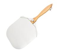 MCMUZKZS Pelle à Pizza Spatule à Pizza Plateau de Service Outil Multifonction avec Manche Pliable en Bois Acier Inoxydable Adaptée pour Maison Fabrication de P