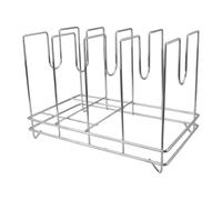 MCMUZKZS Support pour Plaques à Pizza, Support de Rangement Portable pour Plats et Moules à Pâtisserie - Polyvalent et Peu Encombrant - Idéal pour Un Usage Dom, 4 Grilles 37x22x25cm