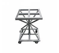 MCMUZKZS Support Rotatif Table Pivotante de Peinture Plateau Métal Fer Base Renforcée pour Pulvérisation Séchage Présentation Adapté Ateliers Espaces, Plateau 50x50xH50 Cm avec roulettes