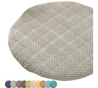 MCNDSI Coussin de Chaise Ronde 40/45/30 cm, Coussin de Siège de Forme Galette de Chaise Rond Coussins de Chaises Lavable Coussins de Tabouret pour Intérieur Extérieur(Style9,14inch/35cm)