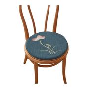 MCNDSI Galette de Chaise Ronde 35cm/40cm/45cm Coussin pour Chaises de Cuisine Lavable Galette de Chaise DéHoussable Coussin pour Chaise de Salle à Manger(#1,16inch/40cm)