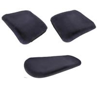 MCNDSI Housse De SièGe Auto 3 PièCes pour l'hiver/avec Boucle DéCorative en Forme De Fleur De Prunier, AntidéRapante à l'avant Et à L'ArrièRe(# 5)