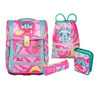 McNeill Sac d'école rose menthe pour fille - Ergo Perfecto Disney Schoolbag Set 5 pièces Minnie Mouse 291380