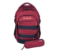 McNeill sac d'école LUCA 2:0 School Backpack Bordeaux & Orange framboise
