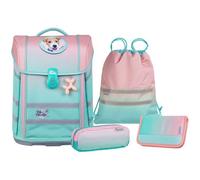 McNeill Sac d'école menthe rose pour fille - Ergo Perfecto Schoolbag Set 5 pièces Gradient Strawberry 291220