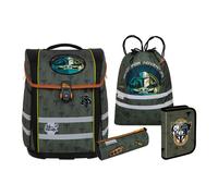 McNeill Sac d'école vert sapin noir pour fille et garçon - Ergo Perfecto Star Wars Schoolbag Set 5 pièces Mandalorian 285759