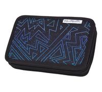 McNeill Trousse à crayons noir bleu pour fille et garçon - Pencil Case with Two Compartments Tron 267950