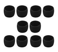 Mcnhbdgg 10 Pièces Séries Vélo Guidon Bande de Fixation Boucles Vélo de Route Poignée Grip Wrap Anneaux Vélo de Cintre Sangle Ceinture Attacher Manches Noir