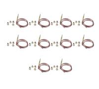 Mcnhbdgg 10X Four à Gaz 900mm Ensemble de Thermocouple Universel M6X0.75 avec Thermocouple de Remplacement Des ÉCrous (Cinq)