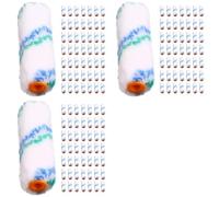 Mcnhbdgg 150 Pièces 4 Pouces 100mm Ensemble de Rouleaux de Peinture Muraux Professionnels Mini Rouleau de Revêtement de Peinture Bordure de Peinture Brosse à Rouler pour Mur