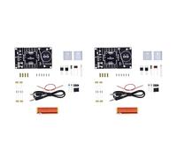 Mcnhbdgg 2 Ensemble Mini Kit de Bobine 15W Mini Musique Bobine Plasma Haut-Parleur Modèle de Transmission sans DC 15-24V Kits de Bricolage