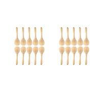 Mcnhbdgg 20 Pièces Maracas Hochets à Percussion à Main Bricolage Maracas en Bois avec Son de Coup Net pour Les Cadeaux de Fête Musicale