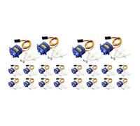 Mcnhbdgg 20 Pièces SG90 Micro-Servomoteur Mini 9G pour Robot Télécommandé Hélicoptère Avion Bateau Commandes