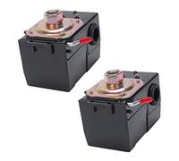 Mcnhbdgg 2Pcs Commutateur de Compresseur D'Air Commutateur de Pression Universel 95-125 Psi pour Vanne de Commande de Pompe de Compresseur D'Air
