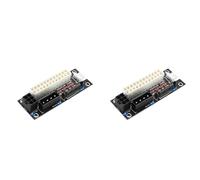 Mcnhbdgg 2X 4 en 1 4Pin/SATA/ATX 6Pin/4Pin Double PSU Adaptateur D'Alimentation Multiple Carte D'Alimentation Synchrone Ajouter 2PSU avec LED