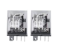 Mcnhbdgg 2X Bobine DC 12V 10A 240VAC 28VDC Relais Electromagnetique DPDT JQX-13F2Z