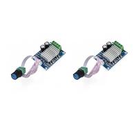 Mcnhbdgg 2X Contrôleur de Vitesse de Moteur CC PWM 20 A 12-24 V CC, Régulateur de Température Réglable, Interrupteur de Gradation.