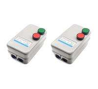 Mcnhbdgg 2X Démarreur de Moteur Électrique Magnétique, Démarreur de Moteur à Interrupteur Magnétique Triphasé ou Monophasé 220 V 4 KW 5,5