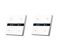 Mcnhbdgg 2X Interrupteur de Scène Intelligent Tuya Zigbee, Panneau de Commande D'Éclairage Intelligent, Prise Intelligente, Interrupteur Intelligent 485 86 Box B