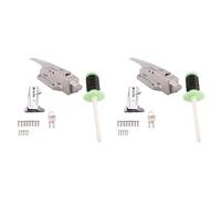 Mcnhbdgg 2X Kit de Loquet de Porte de GlacièRe, Ensemble de PoignéEs de Loquet de Porte de CongéLateur de SéCurité, avec Gâche RéGlable et DéVerrouillage IntéRieur et CléS