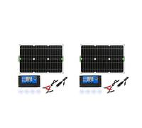 Mcnhbdgg 2X Kit de Panneau Solaire 180W Chargeur de Batterie 12V avec Contrôleur 50A pour Camping-Car RV