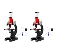Mcnhbdgg 2X Microscope Jouet pour Enfants 1200 Fois ÉTudiant ExpéRience Scientifique Puzzle Science et ÉDucation Ensemble de