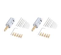 Mcnhbdgg 2X Mini Ensemble de Forets à Main Électriques DC 12V Moteur 0.5-3Mm HSS Foret Hélicoïdal avec 5 Pièces Mandrin Pinces Convient à la Scie Cloche de Forage