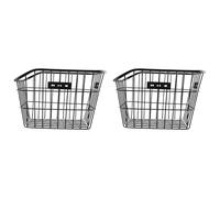 Mcnhbdgg 2X Panier de Vélo Panier de Vélo en Métallique de Grande Capacité étanche pour la Plupart des Porte-Vélos