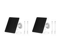 Mcnhbdgg 2X Panneau Solaire pour Caméra de Sécurité Extérieure, Chargeur de Panneaux Solaires Étanches 5 W pour Ring Spotlight Cam plus/Pro