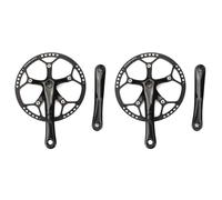 Mcnhbdgg 2X Pédalier à Vitesse 53T 170mm Manivelles Pédalier de Vélo Pliant avec Couvercle de Protection pour Piste de Vélo Vélo de Route