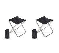 Mcnhbdgg 2X Pliant Tabouret Banc Tabouret Portable Mare Ultra LéGer MéTro Train Voyage Pique-Nique Camping PêChe Chaise Pliable