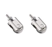 Mcnhbdgg 2X Point de Contact à Rouleau pour Indicateur à Cadran Roue de 10 mm de Diamètre Filetage M2.5 Tête de Mesure à Rouleau en Acier Inoxydable