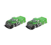 Mcnhbdgg 2X pour 1/10 RC Voiture Venin T-10 PVC Peint Corps Coque 1/10 RC Voiture Ramasser Camion Largeur 205 mm Empattement 255 mm, Vert