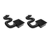 Mcnhbdgg 2X Poutre de Flexible avec Extension Flexible pour Collecteur D'Eaux Pluviales, SystèMe de Drainage, Adaptateur de Drainage pour Sol de Terrasse et Pelouse