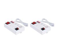 Mcnhbdgg 2X Testeur D'Ampoule E27 B22 E14, Boîte de Test de Tension D'Éclairage LED, Test avec Affichage de Puissance, Prise UE