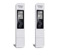 Mcnhbdgg 2X Testeur de Qualité de L'Eau Numérique TDS EC Meter 0-9999 PPM Plage de Mesure Testeur de Température de Pureté de L'Eau