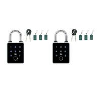 Mcnhbdgg 2X TTLOCK Smart Padlock APP Control Mot de Passe Étanche Carte IC RFID Bluetooth Antivol Sac à Bagages Serrure de Porte Électronique